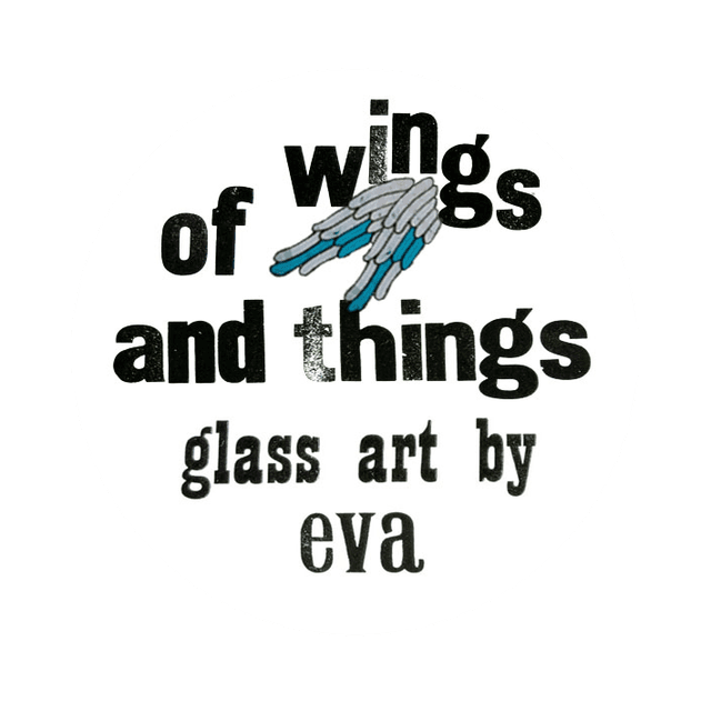 A selection of fused glass light-catchers that have been hand-painted and printed and fired in the kiln to a very high temperature. Hand-crafted in Co. Sligo in Ireland.