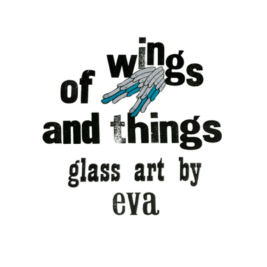 of wings and things glass art
I am an artist based in Co. Sligo in Ireland. My qualifications are in Fine Art and Glass. Glass is my chosen medium: I draw on it, paint it, print on it, and then fire it, creating original stained glass pieces. Using the technique of lino-printing I also make unique cards. I find inspiration in the animal world and in human nature, both it's light and dark aspects.