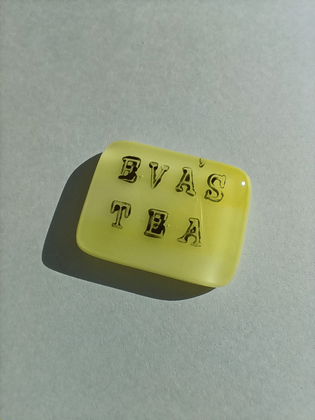 Fused glass Cupán Tae (Cup of Tea)