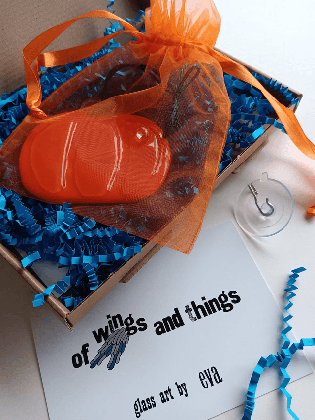 Fused glass Pumpkin